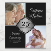 Eigen foto 25e Jubileum Wijnlabel Wijn Etiket (Enkel label)