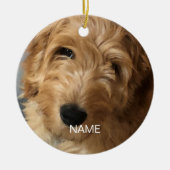 Eigen foto afbeelding afbeelding herdenking kerst keramisch ornament (Voorkant)