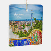 Eigen foto Barcelona 2 - zijdig Unieke moderne kun Keramisch Ornament (Rechts)