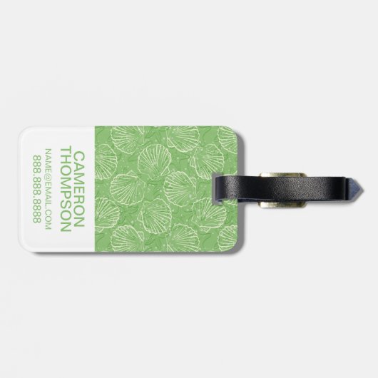 Eigen foto-contouren bagagelabel (Achterkant horizontaal)