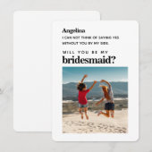Eigen foto Eenvoudige legant Bridesmaid-conceptkaa (Voorkant / Achterkant)