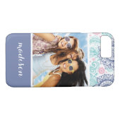 Eigen foto en naam Etnische paisleypatronen Case-Mate iPhone Case (Achterkant (Horizontaal))