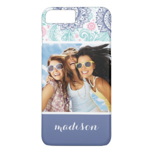 Eigen foto en naam Etnische paisleypatronen Case-Mate iPhone Case