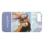 Eigen foto en naam Etnische paisleypatronen Case-Mate iPhone Case (Achterkant (Horizontaal))