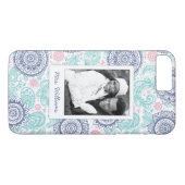 Eigen foto en naam Etnische paisleypatronen Case-Mate iPhone Case (Achterkant (Horizontaal))