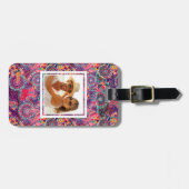 Eigen foto Etnische stijl Dierenpatroon Bagagelabel (Voorkant horizontaal)