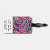 Eigen foto Etnische stijl Dierenpatroon Bagagelabel (Achterkant horizontaal)