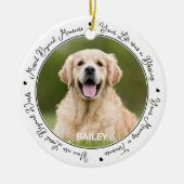 Eigen foto-Herdenking van foto's gedicht gedenktek Keramisch Ornament (Voorkant)