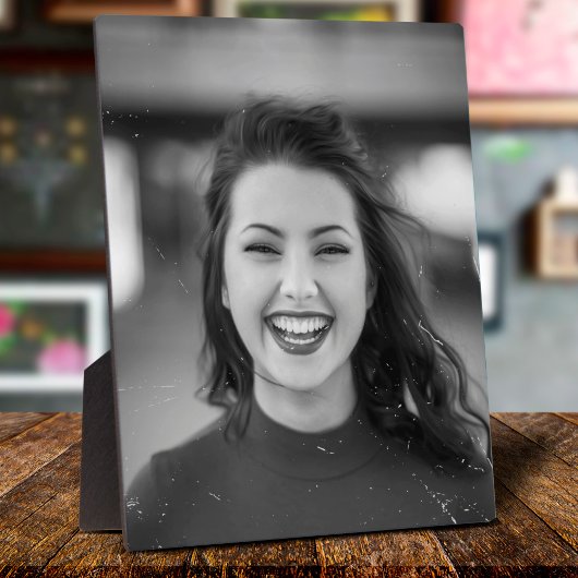 Eigen  foto in zwart-wit fotoplaat