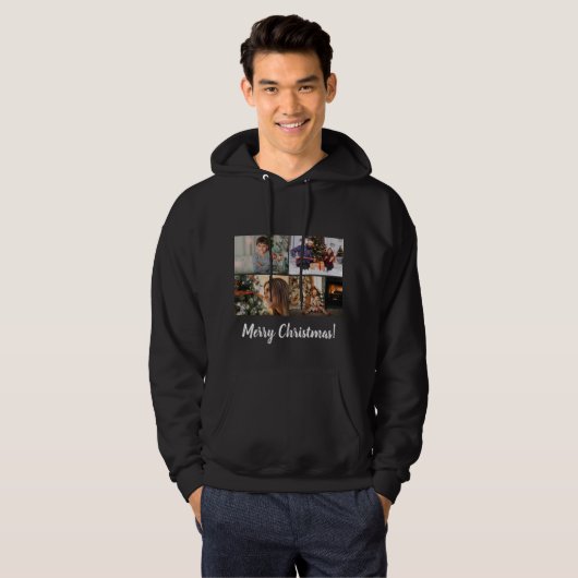Eigen foto-inklage - tijdschrift Kerst Hoodie (Voorkant volledig)
