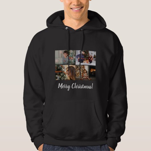 Eigen foto-inklage - tijdschrift Kerst Hoodie (Voorkant)