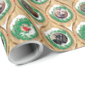 Eigen foto kerstreuzen Roodvogels Katten Honden Cadeaupapier (Rol Hoek)