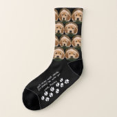Eigen foto-Loop nooit alleen Memorial Dog Sokken (Links - buitenkant)