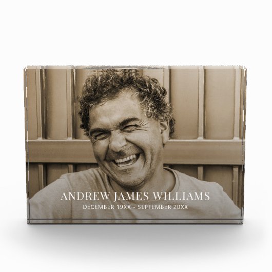 Eigen foto memorial tribute (Voorkant)