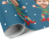 Eigen foto met kerstmis - Kind Afbeelding W Cadeaupapier (Rol Hoek)