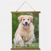 Eigen foto met speciale sympathie Pet Loss Dog Hangend Wandkleed (Voorkant)