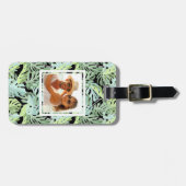 Eigen foto-Oerwoud - Floral Pattern Bagagelabel (Voorkant horizontaal)