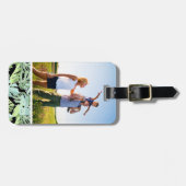 Eigen foto-Oerwoud - Floral Pattern Bagagelabel (Voorkant horizontaal)