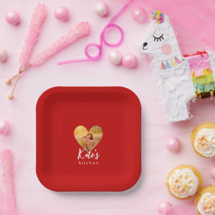 Eigen foto Red Heart Lijst Moderne kalligrafie Papieren Bordje