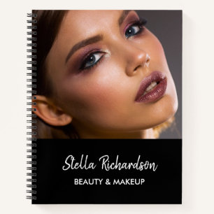 Eigen foto schoonheid zwart notitieboek