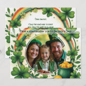 Eigen foto, St. Patricksdag, Shamrock ‘n’ Roll Feestdagenkaart (Voorkant / Achterkant)