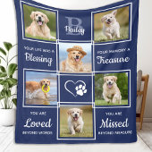 Eigen foto-sympathie Dog Foto Collage Fleece Deken