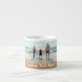 Eigen foto-tekst Espresso Cup Uw foto-cadeau Espresso Kop (Voorkant)