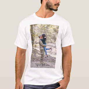 Eigen foto toevoegen t-shirt