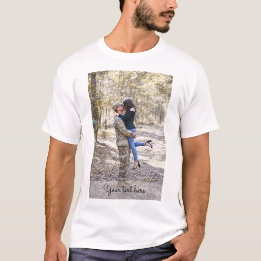 Eigen foto toevoegen t-shirt (Voorkant)