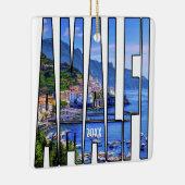 Eigen foto van de kust van Amalfi Italië Keramisch Ornament (Rechts)