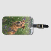 Eigen foto van je hond bagagelabel (Voorkant (horizontaal))