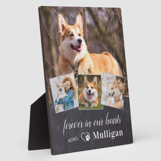 Eigen foto van Pet Dog Memorial Sympathie Keepomwi Fotoplaat (Zijkant)