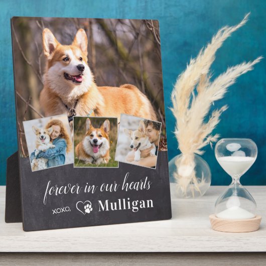 Eigen foto van Pet Dog Memorial Sympathie Keepomwi Fotoplaat (Zijkant)