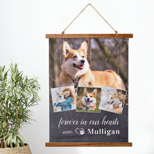 Eigen foto van Pet Dog Memorial Sympathie Keepomwi Hangend Wandkleed