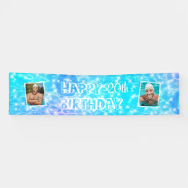 Eigen foto Waterrimpel op basis van de Birthday po Spandoek