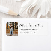 Eigen foto-weduwenlabel voor weduwschap etiket (Insitu)