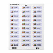 Eigen fotoadreslabel etiket (Full Sheet)