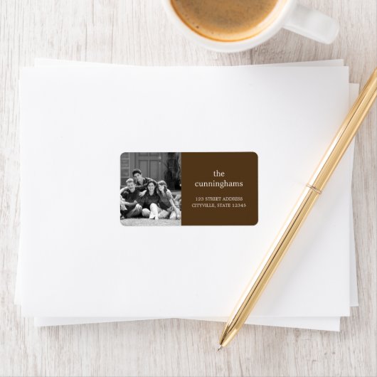 Eigen fotoadreslabel etiket (Insitu)