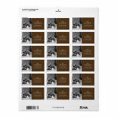 Eigen fotoadreslabel etiket (Full Sheet)