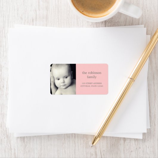 Eigen fotoadreslabel etiket (Insitu)