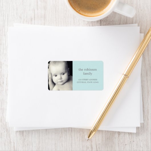 Eigen fotoadreslabel etiket (Insitu)