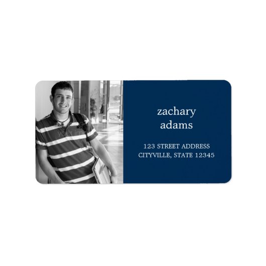 Eigen fotoadreslabel etiket (Voorkant)