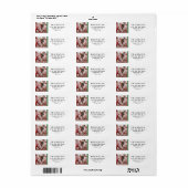 Eigen fotolabel Klassieke retourzending Etiket (Full Sheet)