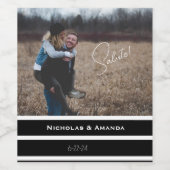 Eigen fotolabel wijn etiket (Enkel label)