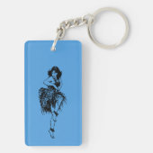 Eigen foto's en monogram Sleutelhanger Pinup Girl (achterkant)