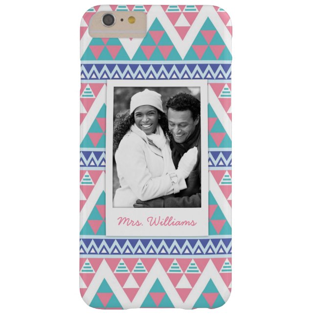 Eigen foto's en namen drievoudig aztec kleurig pat Case-Mate iPhone case (Achterkant)
