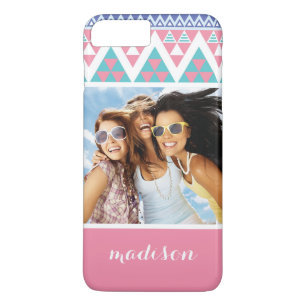Eigen foto's en namen drievoudig aztec kleurig pat Case-Mate iPhone case