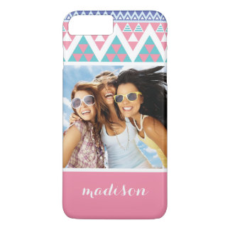 Eigen foto's en namen drievoudig aztec kleurig pat Case-Mate iPhone case