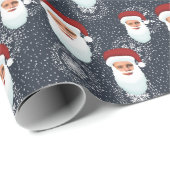 Eigen fotosanta-snowflakes voor het verpakken van cadeaupapier (Rol Hoek)