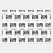 Eigen fotoserie minimalistisch kerstfeest inpakpapier vel (Voorkant 3)